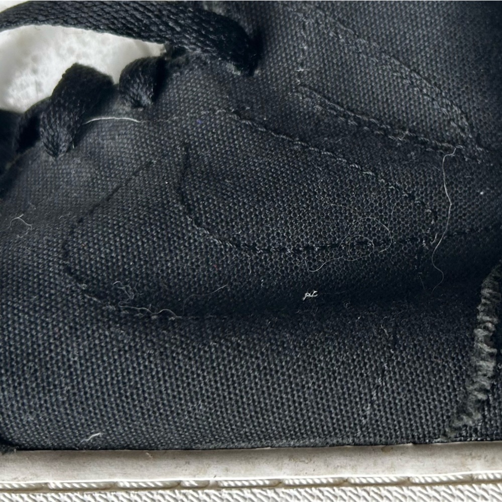 Nike Air Jordan Black Canvas High-Top Sneakers - Picture 11 of 11
